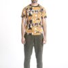 Multi Coloured - Cheetal printed cotton T-Shirt (Men) - Image 2