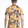 Multi Coloured - Cheetal printed cotton T-Shirt (Men) - Image 4