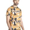 Multi Coloured - Cheetal printed cotton T-Shirt (Men) - Image 5