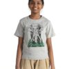 Grey Melange - Elephant printed T-shirts - Kids (Unisex) - Image 4