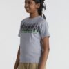 Grey Melange -Group Elephant printed cotton T-Shirt - Kids - Image 4