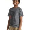 Grey Grindle - Long Tiger printed cotton T-Shirt - Kids (Unisex) - Image 2