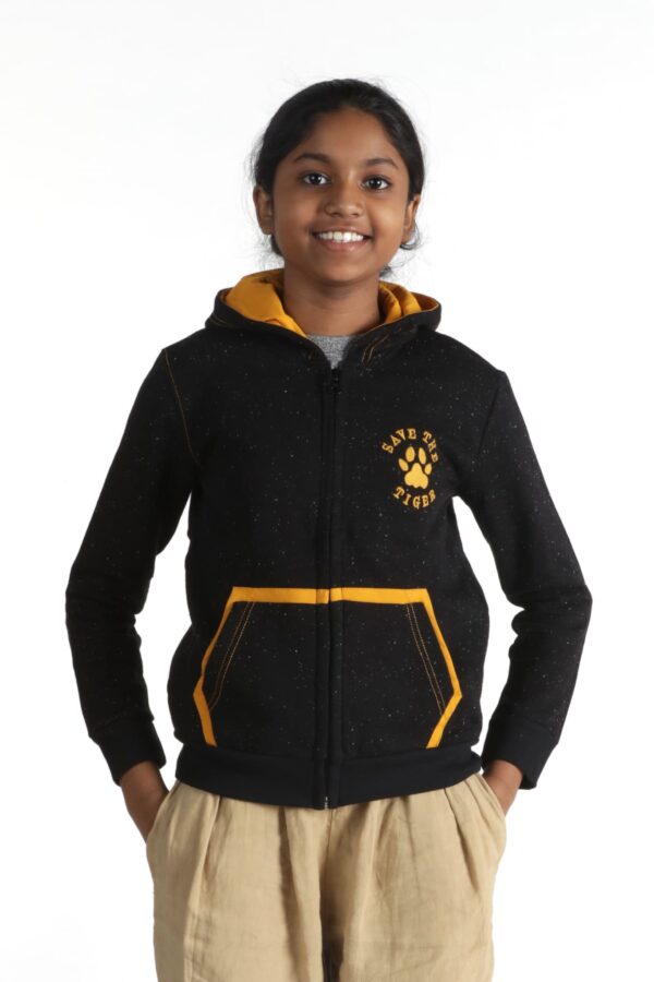 Black Fleece Cotton Fleece Full sleeve, hooded - Kids (Unisex)