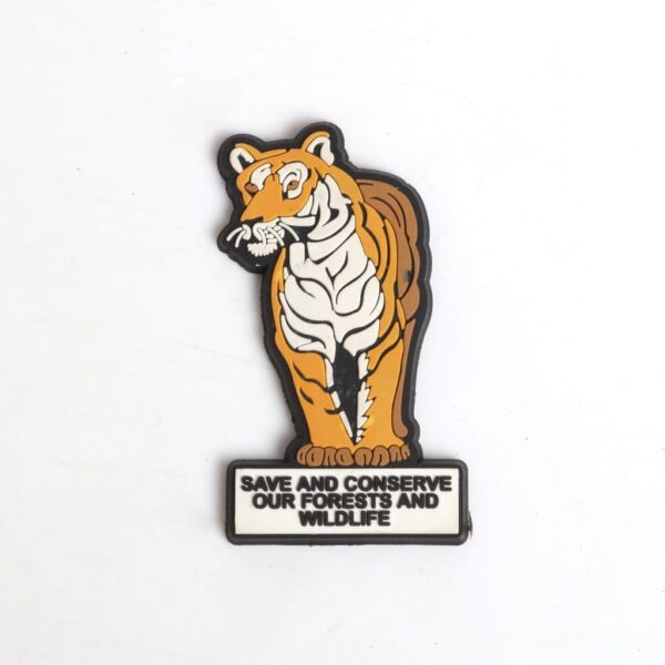 Multi Coloured Silicone Fridge magnet - tiger