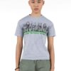 Grey Melange - Group elephant printed Cotton T-Shirt - Adults (Unisex) - Image 5