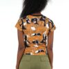 Multi Coloured - Cheetal printed cotton T-Shirt (Women) - Image 2