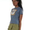 Grey Blue - Tiger face printed cotton T-Shirt -adult (Unisex) - Image 8