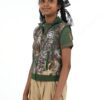Multi Coloured Cotton Fleece Sleeveless jacket -Kids (Unisex) - Image 4