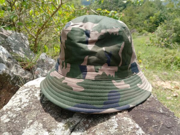 Reversible-Cap - Camouflage printed / Olive