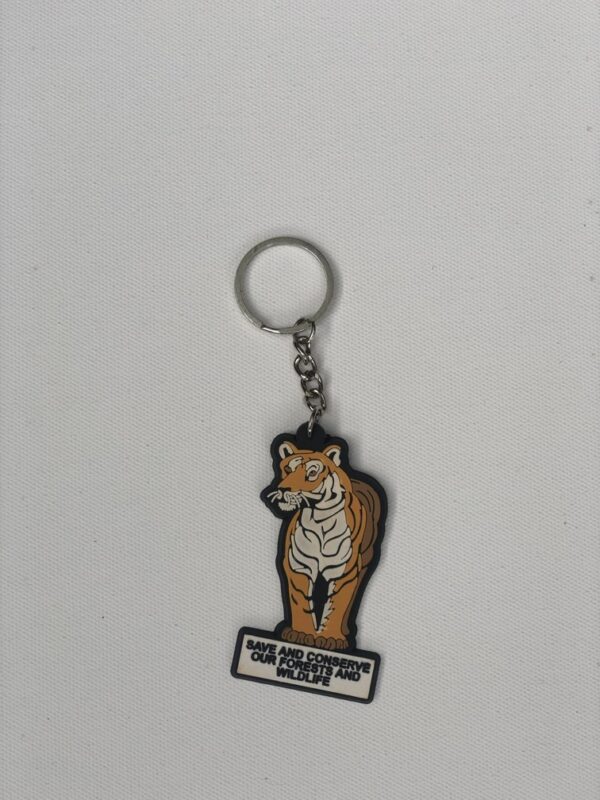 Multi Coloured Silicone Key-chain -Tiger