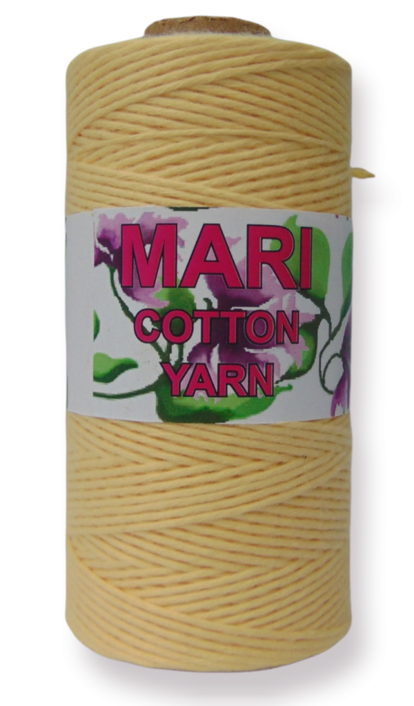 MARI – 100% COTTON YARN – BABY YELLOW – 100 GRAMS – REGULAR