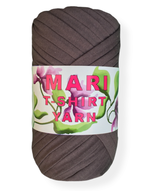 MARI - 100% Cotton Tshirt yarn - Dark Grey - 275 Grams