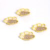 White & yellow Cotton yarn (Crochet) Coaster (set of 4 plus a doily) - Image 3