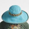 Multicoloured Jute yarn, cotton yarn (Crochet) Sun hat - Image 3