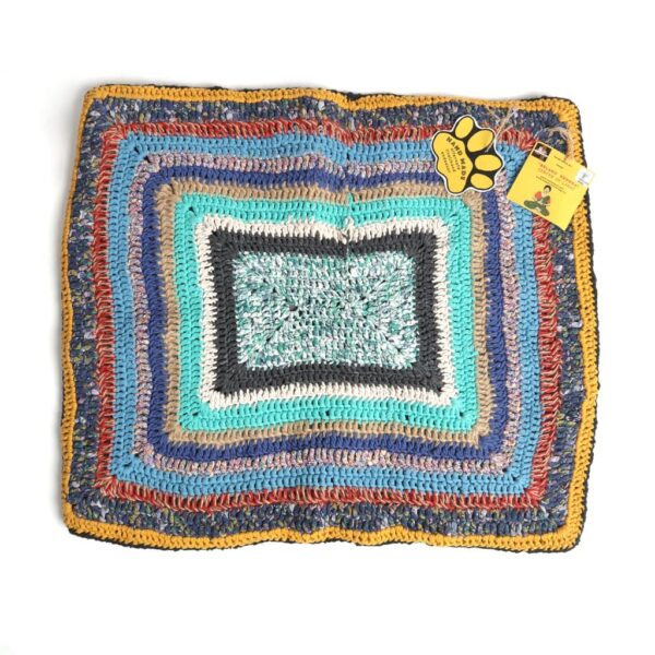 Multicoloured Cotton & T-shirt yarn (Crochet) Dog beds