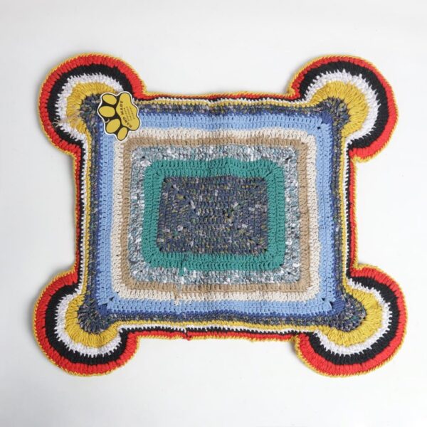 Multicoloured Cotton & T-shirt yarn (Crochet) Dog beds