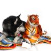 Multicoloured Cotton & T-shirt yarn (Crochet) Dog beds - Image 4