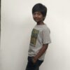 Grey Melange - Four Animal printed cotton T-Shirt (Kids - Unisex) - Image 3