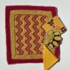 Handmade mosaic crochet table mat with cotton napkin and cotton lining - Image 3