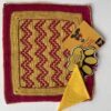 Handmade mosaic crochet table mat with cotton napkin and cotton lining - Image 4