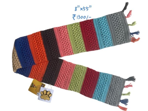 Crochet Muffler Striped