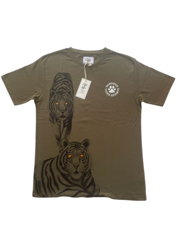 Olive Green Two-Tiger T-Shirt